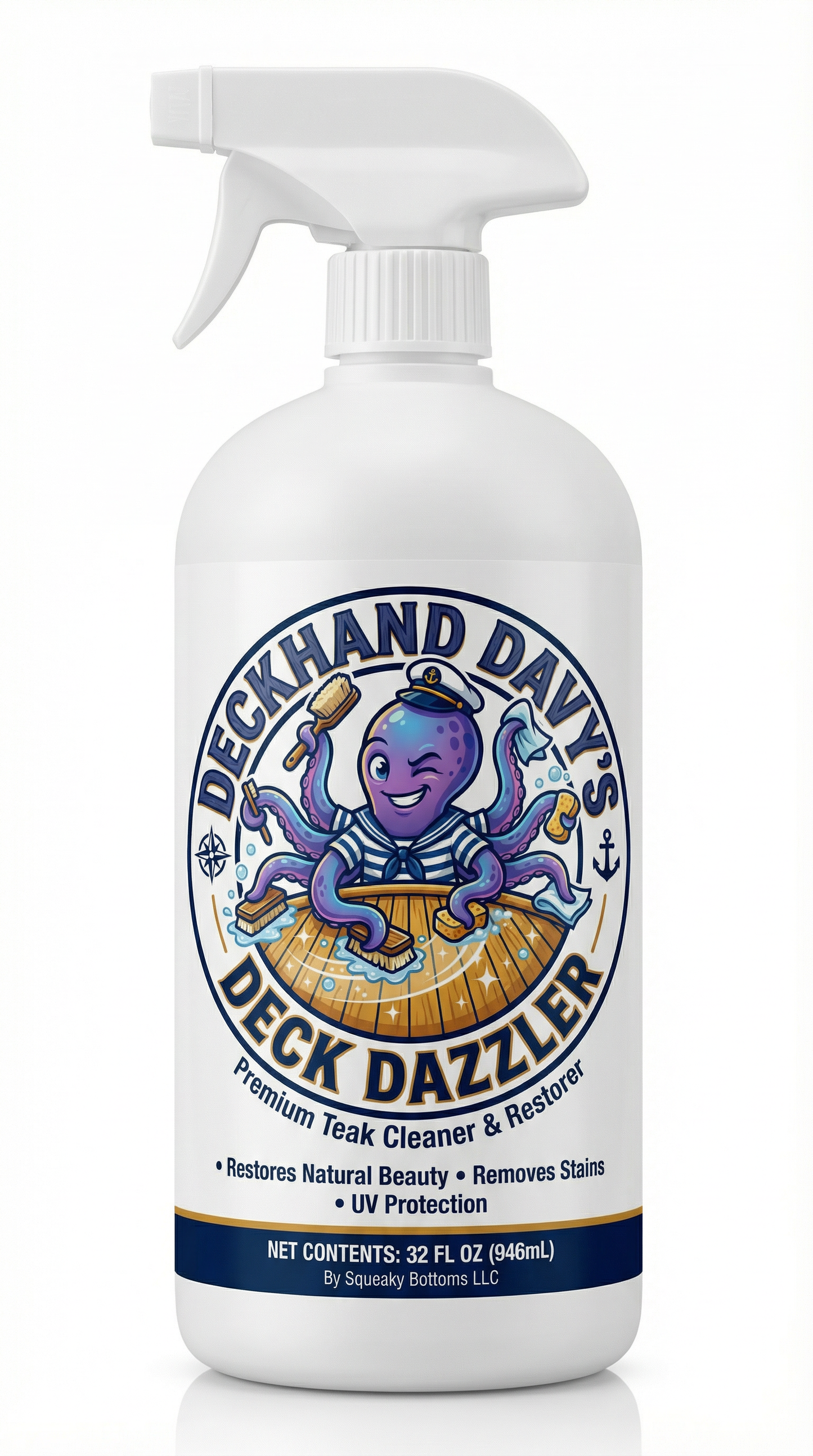 Deckhand Davy’s Deck Dazzler Premium Teak Cleaner